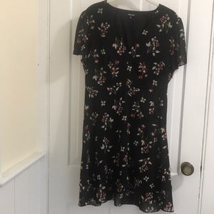 Madewell ruffle dress
